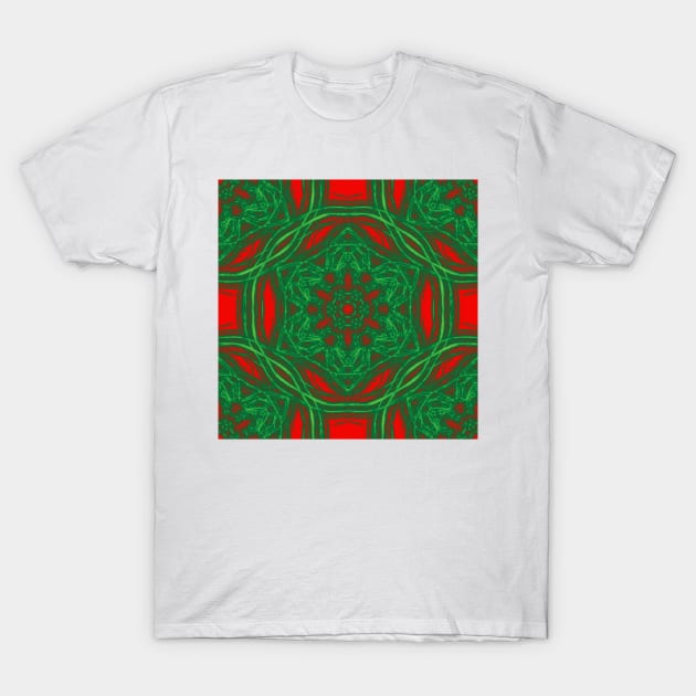 Kaleidoscopes of Christmas stars T-Shirt by hereswendy